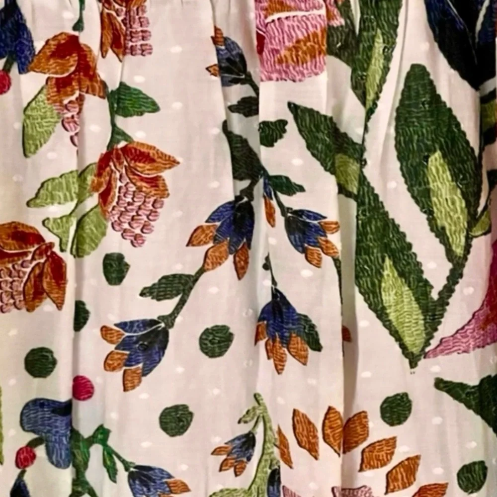 🌺🎉HP🎉🌺 NWOT Farm Rio Summer Garden Lace Midi Dress - Picture 15 of 16